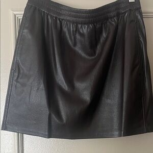 Brown Vegan Leather Skirt - Aritzia size medium